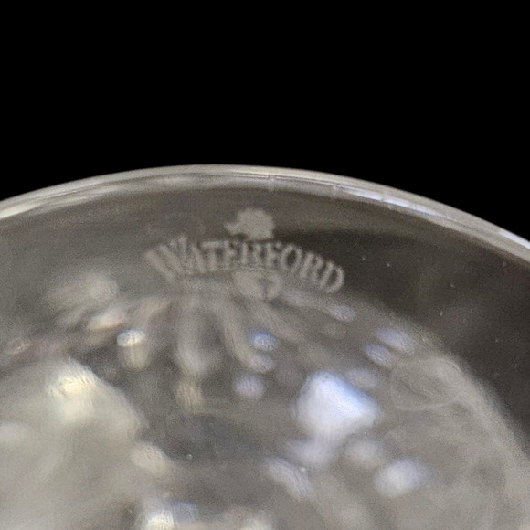 Waterford Crystal Daisy Cut Goblets Pair 8" Tall Vintage Ireland Glasses - Picture 4 of 4